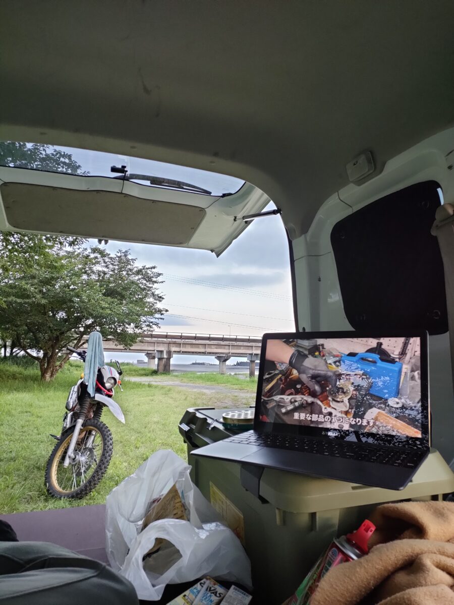 トランポツーリング｜軽バン×TB1e×ポータブル電源の旅メモ