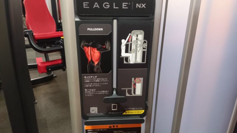 左右が勝手に動く珍しいラット｜CYBEX/ラットプルダウン（ウェイトスタック）
